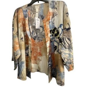 New Chicos Women’s Size 2 Jacket Blouse